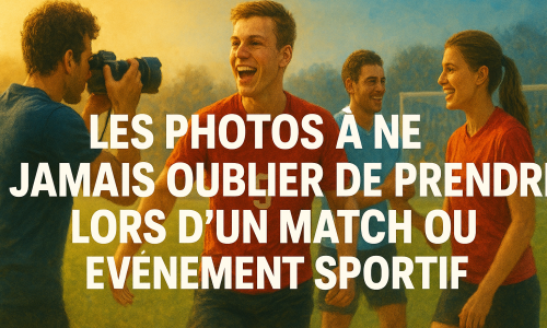 Les photos à ne jamais oublier de prendre lors d’un match ou événement sportif